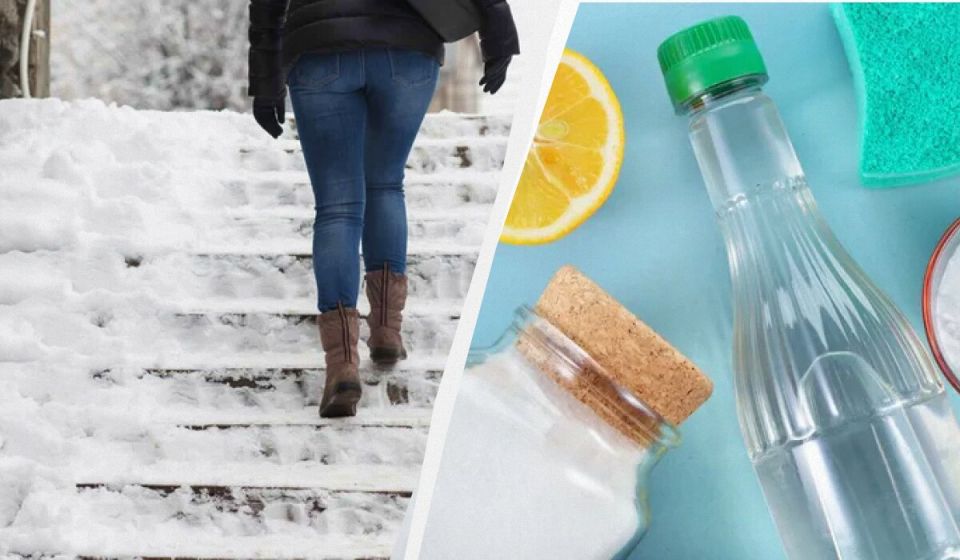 Как быстро избавиться от льда на ступеньках и тротуарах: простые и доступные методы