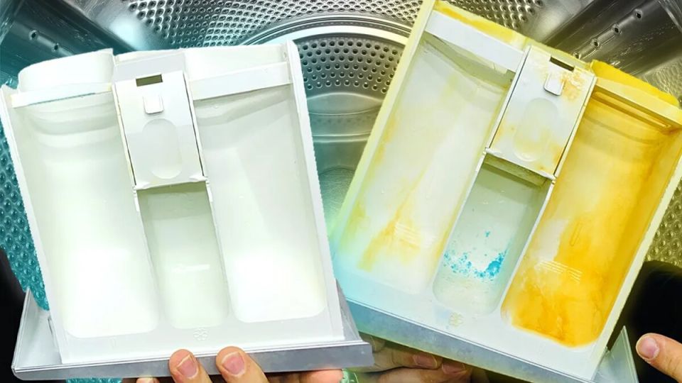 Эффективная очистка лотка стиральной машины