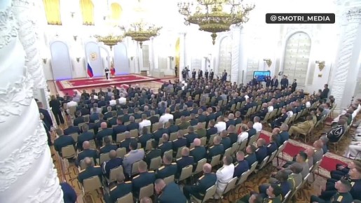 Путин проводит традиционную встречу с выпускниками военных и силовых вузов