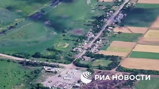Российские &quot;Герани&quot; уничтожили пункт временной дислокации ВСУ в районе Шахово (ДНР)