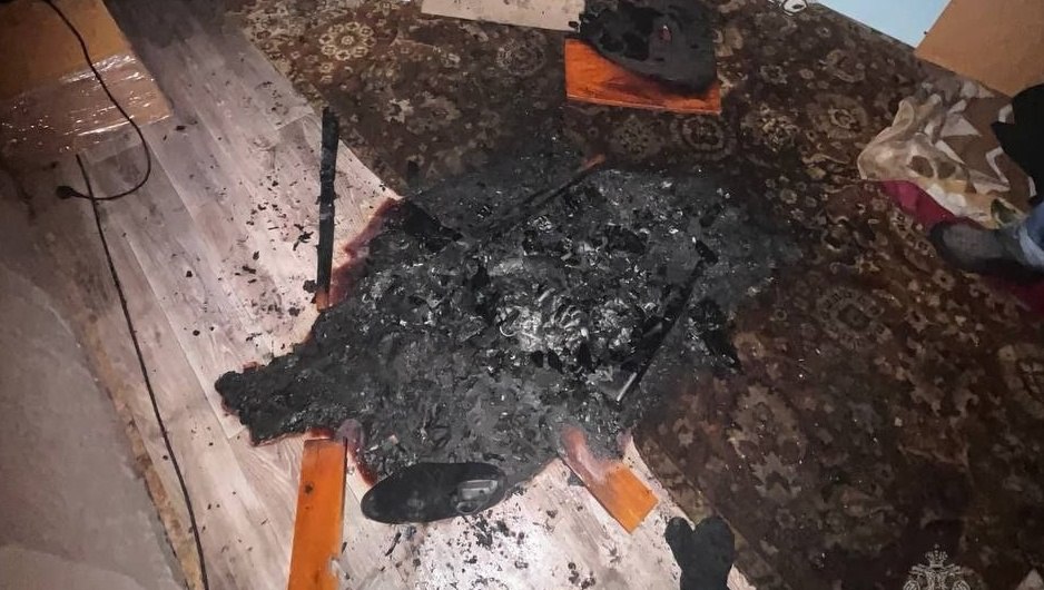 Житель Медведевского района развёл костёр прямо внутри квартиры