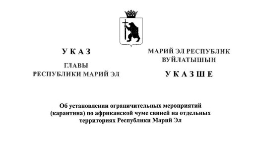 В Марий Эл сразу на территории трёх районов введён карантин по африканской чуме свиней