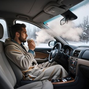 За длительный прогрев двигателя во дворе грозит штраф