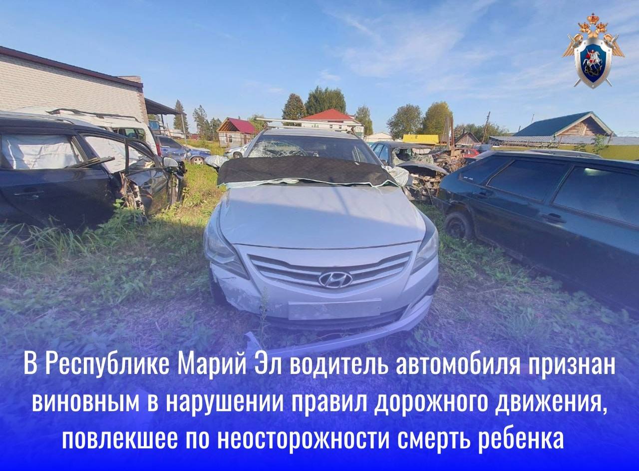 В Республике Марий Эл водитель автомобиля признан виновным в нарушении правил дорожного движения, повлекшем по неосторожности смерть ребенка