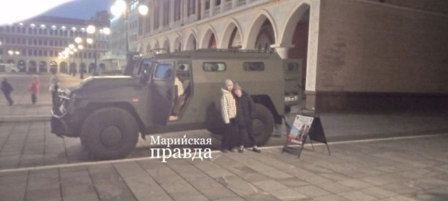 «Ночь искусств» в Йошкар-Оле охранял бронированный «Тигр»