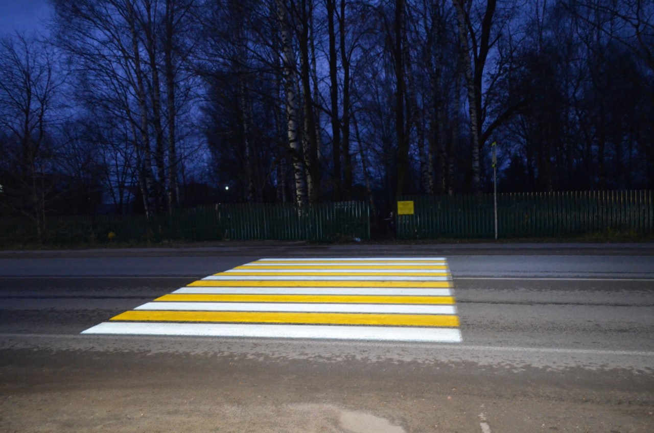 В 2025 году на автомобильных дорогах Марий Эл проекционная дорожная разметка обустроена на девяти участках