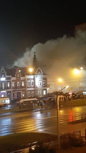 Еще кадры с места пожара в центре Йошкар-Олы