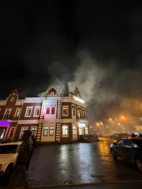 Прямо сейчас в Йошкар-Оле горит магазин Spar на улице Эшкинина