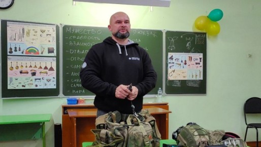 Герои Марий Эл провели «Урок мужества» в Вятской школе Советского района