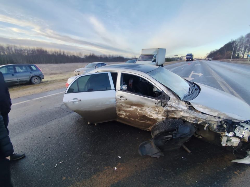 В Марий Эл произошло массовое ДТП с участием четырех автомобилей