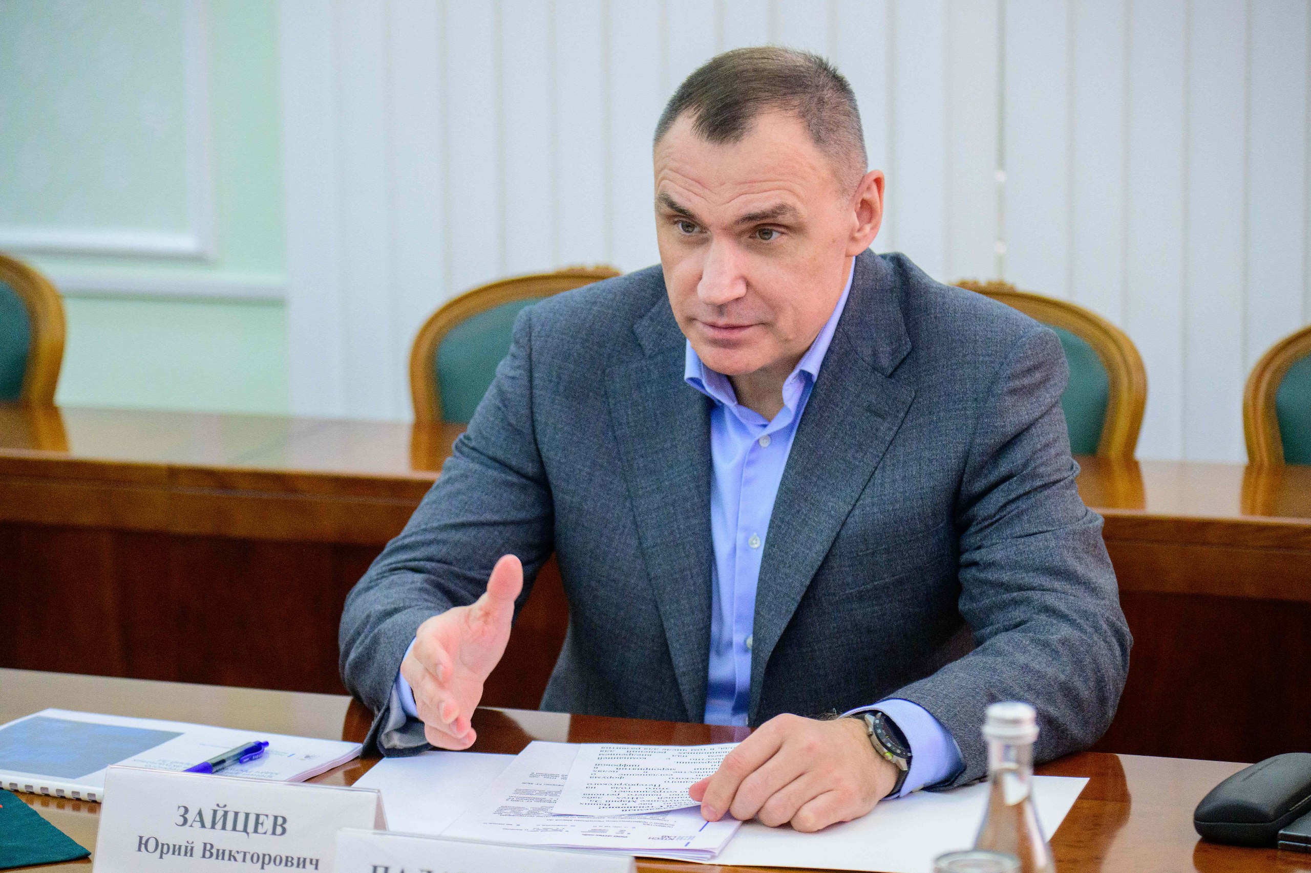 Юрий Зайцев: На рабочей встрече с руководителем компании «Нтех лаб» Алексеем Степановичем Паламарчуком обсудили ход выполнения нашего соглашения, подписанного на ПМЭФ Юрий Зайцев: На рабочей встрече с руководителем компании «Нтех лаб» Алексеем Степановичем Паламарчуком обсудили ход выполнения нашего соглашения, подписанного на ПМЭФ