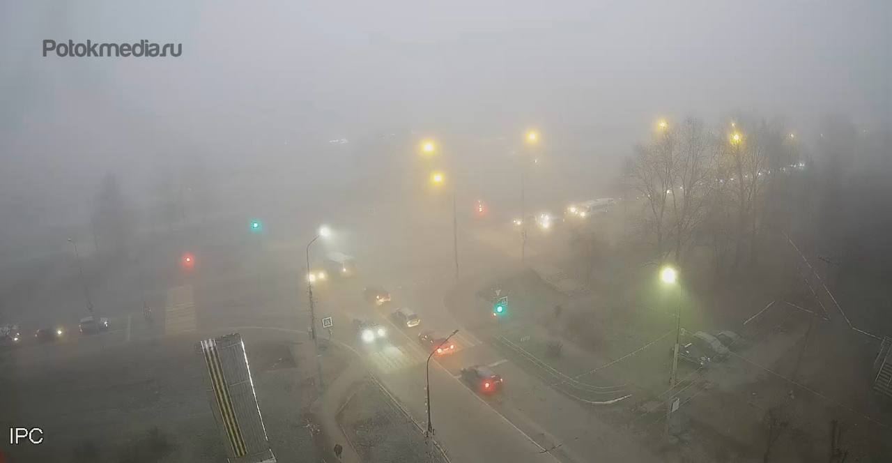 В Йошкар-Оле сильный туман В Йошкар-Оле сильный туман