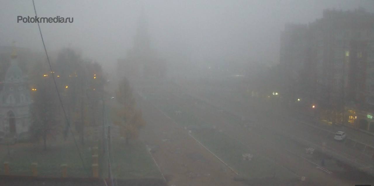 В Йошкар-Оле сильный туман В Йошкар-Оле сильный туман