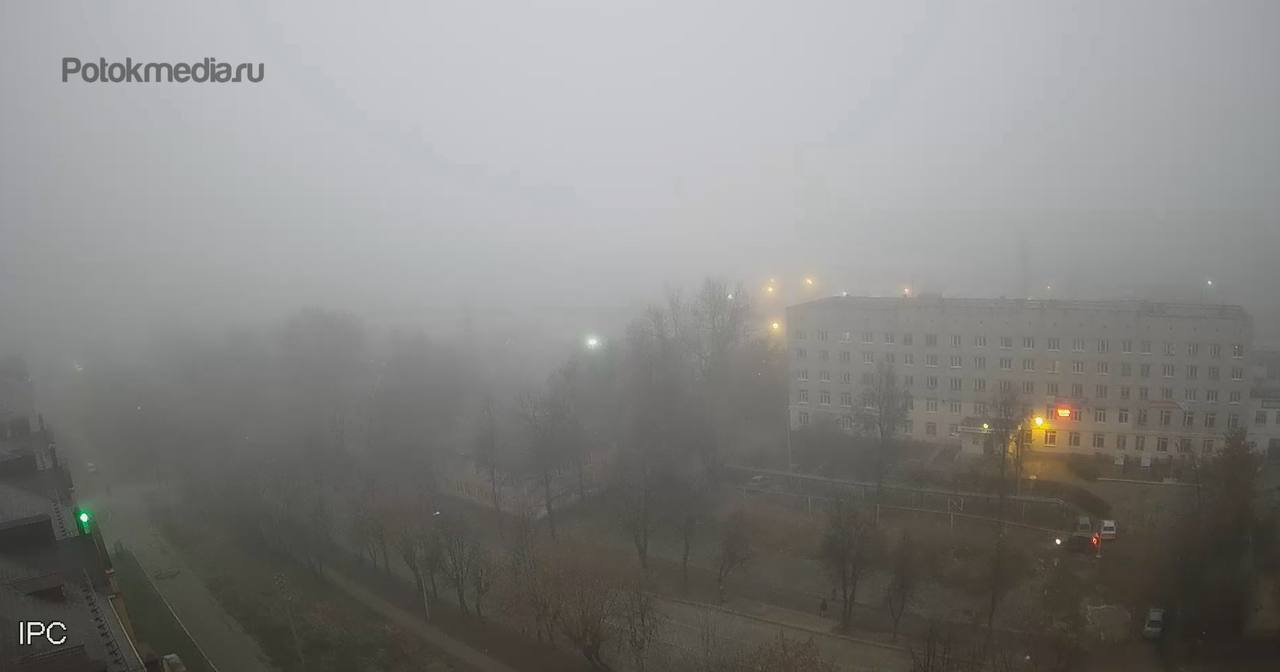 В Йошкар-Оле сильный туман В Йошкар-Оле сильный туман