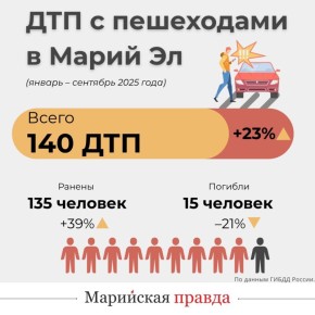 Госавтоинспекция Марий Эл объявила ноябрь месяцем популяризации световозвращателей