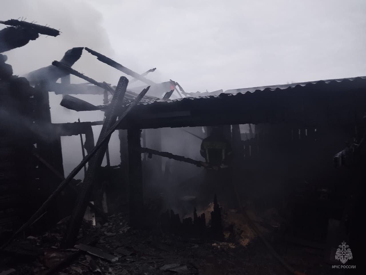 Серьезный пожар в Параньгинском районе Серьезный пожар в Параньгинском районе