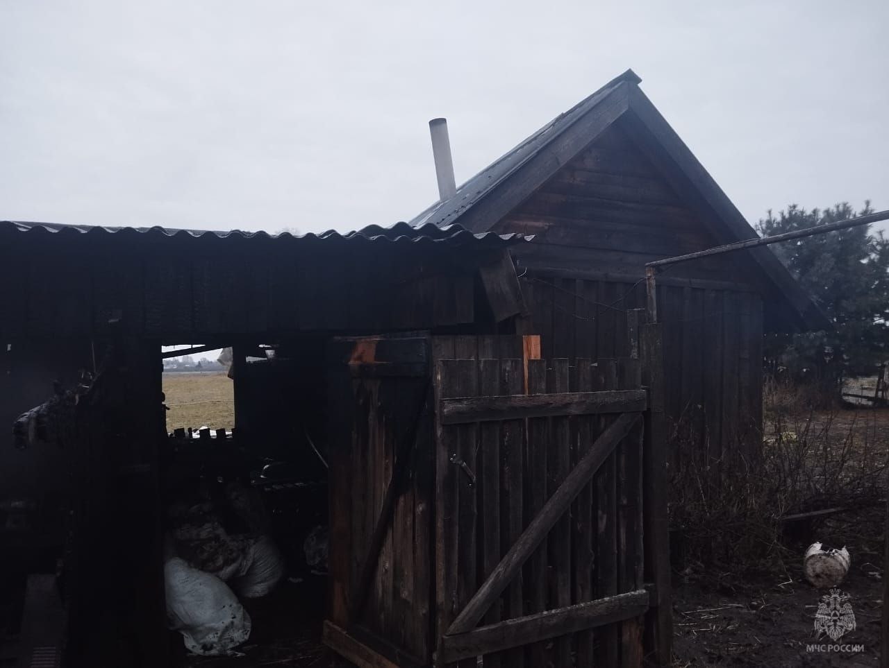 Серьезный пожар в Параньгинском районе Серьезный пожар в Параньгинском районе