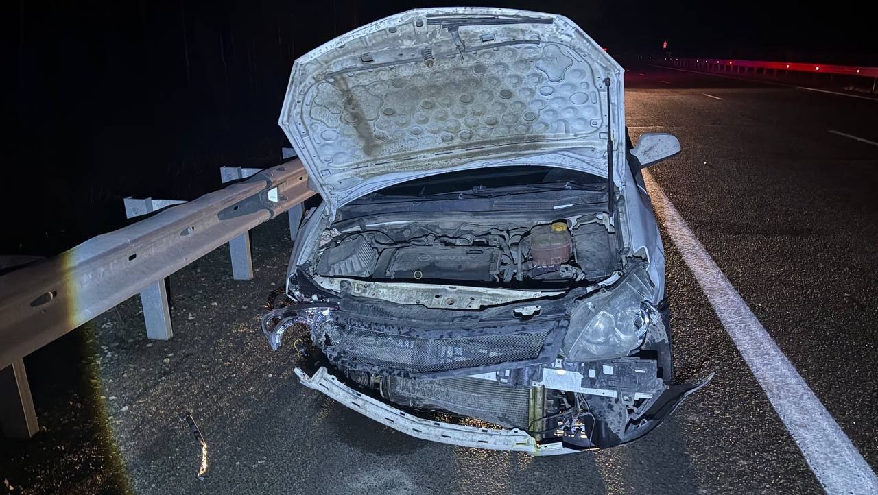 На трассе в Марий Эл 19-летняя водитель иномарки врезалась в отбойник