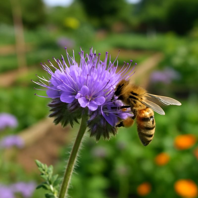 Пчёлы в огороде: какие растения их привлекают