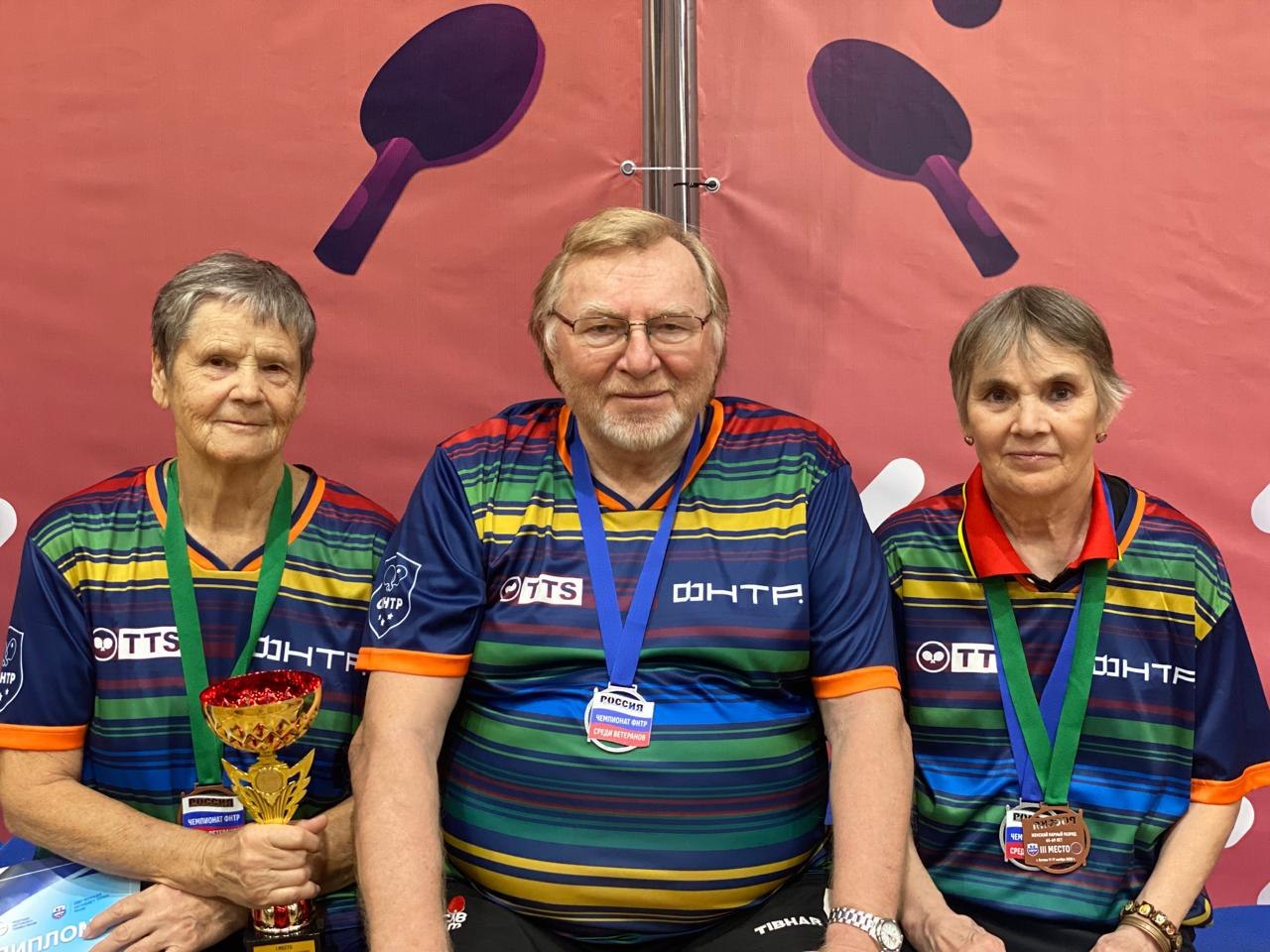 Теннисисты-ветераны Марий Эл завоевали медали чемпионата ФНТ России