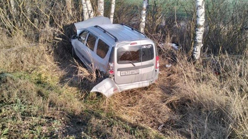 В Марий Эл на трассе «Вятка» автомобиль сорвался в кювет