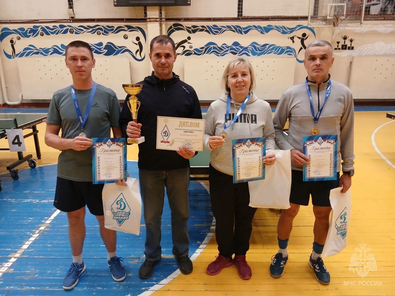 Сотрудники Главного управления МЧС России по Республике Марий Эл — победители первенства «Динамо» по настольному теннису! Сотрудники Главного управления МЧС России по Республике Марий Эл — победители первенства «Динамо» по настольному теннису!