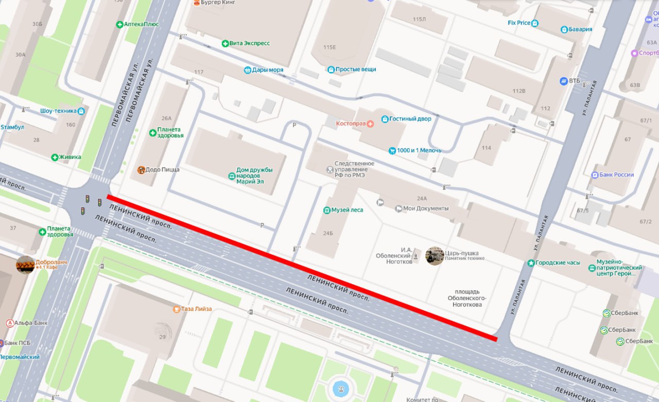 С сегодняшнего дня и до конца февраля на одном из участков дороги на Ленинском проспекте запрещена стоянка и остановка почти для всех транспортных средств