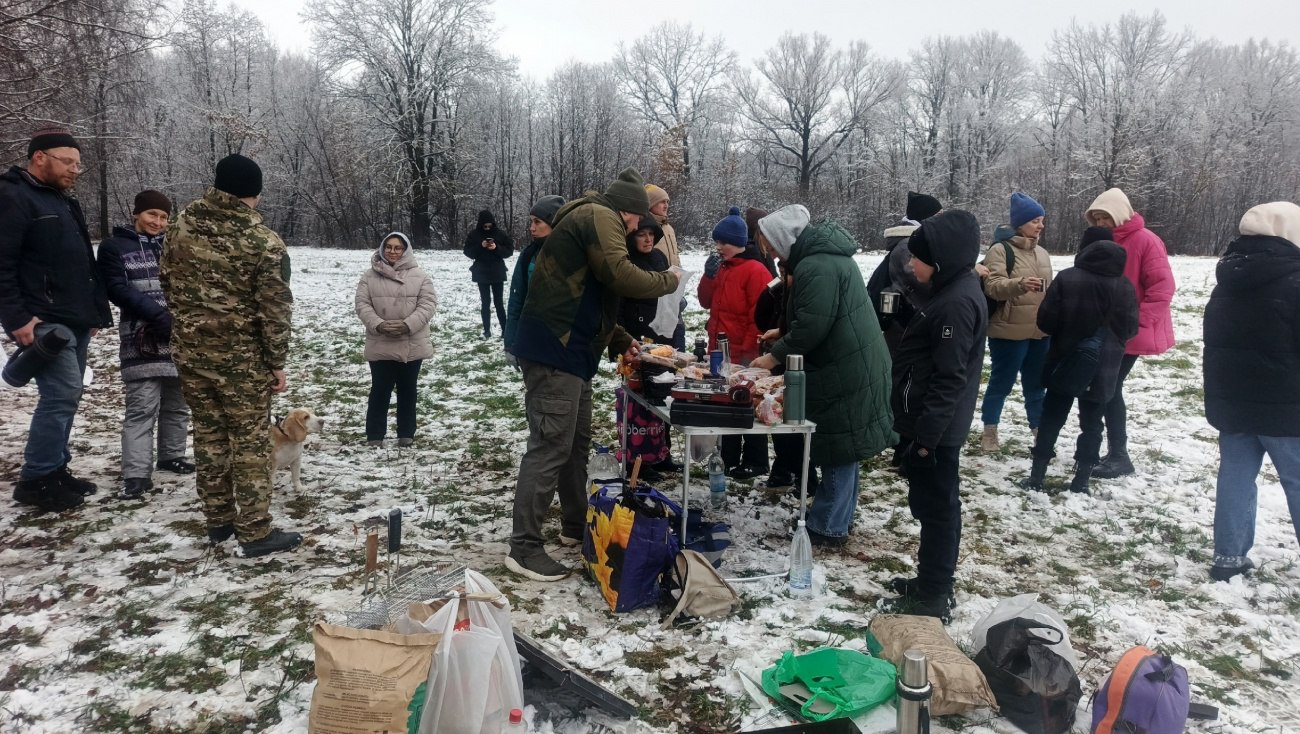 Казачата из школы №32 Йошкар-Олы провели субботник в Сосновой роще