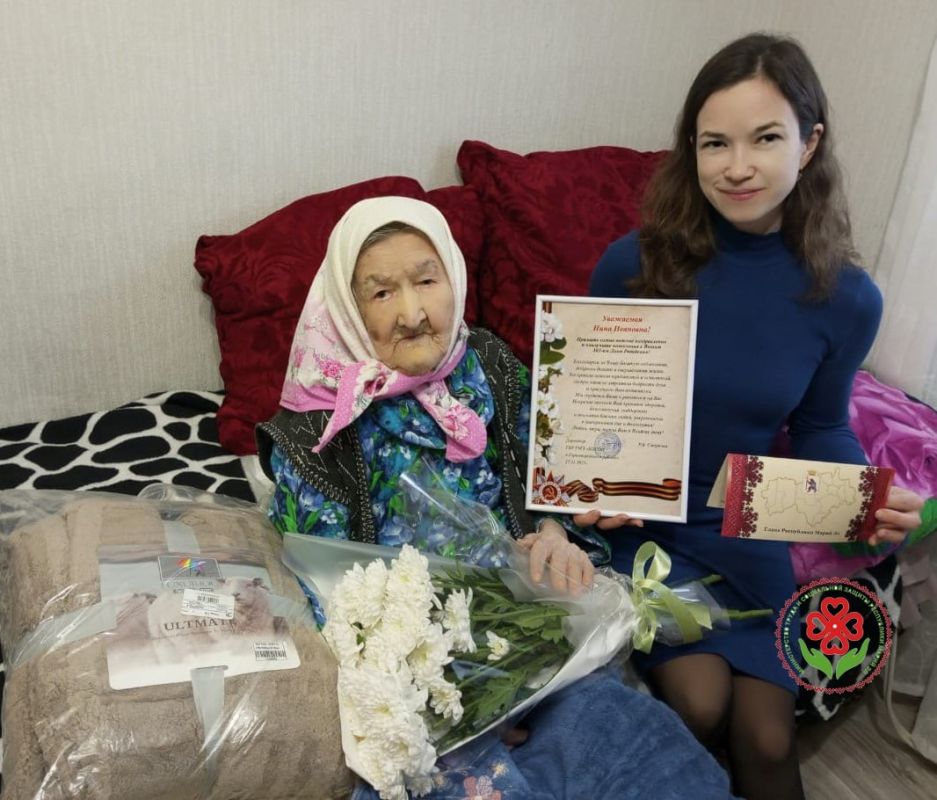 Нина Пермякова из деревни Шиндырьялы Горномарийского района Марий Эл отметила 103-й день рождения
