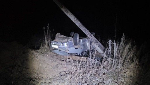 В Килемарском районе пьяный водитель снёс опору ЛЭП