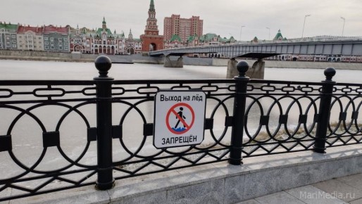 В Йошкар-Оле на реке Малая Кокшага встал первый лёд