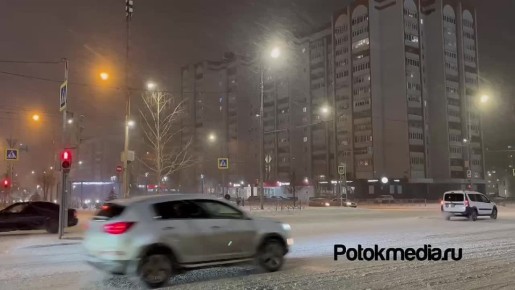 В Йошкар-Оле метель. Зима вступила в свои права