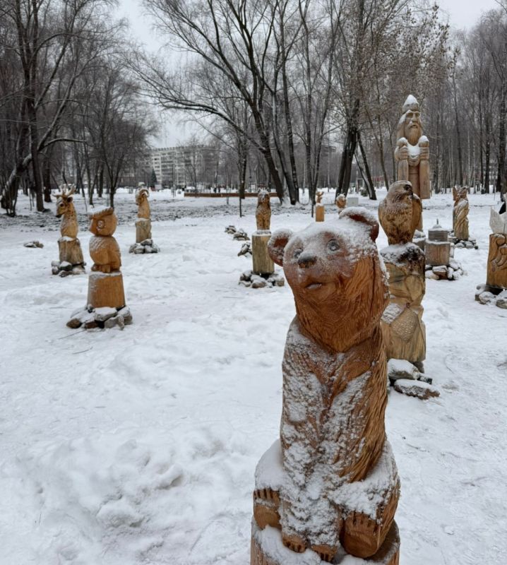 В Марий парке открылась композиция из 32 животных марийского календаря