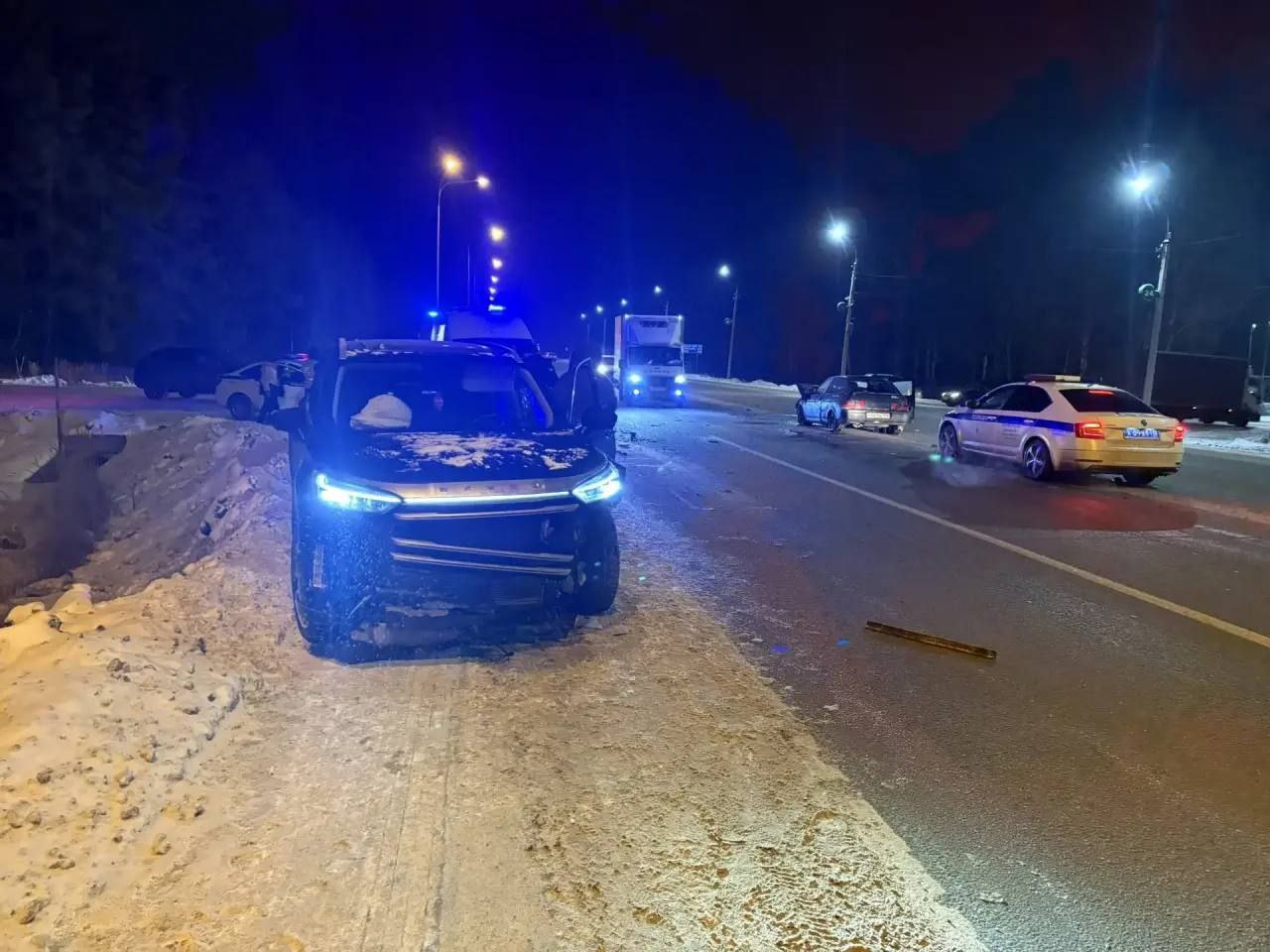 Устанавливаются обстоятельства ДТП в Волжском районе