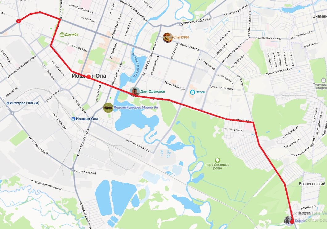 С 1 января в Йошкар-Оле начал работу сезонный автобусный маршрут № 119с, который связал город с популярной лыжной базой в деревне Корта