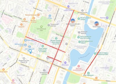 В ночные часы на пять дней перекроют несколько улиц Йошкар-Олы