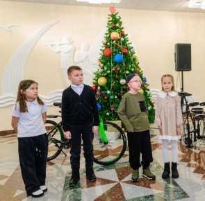 Глава Марий Эл вручил подарки детям, чьи новогодние шары снял с елки в Кремле в рамках Всероссийской акции «Ёлка желаний»