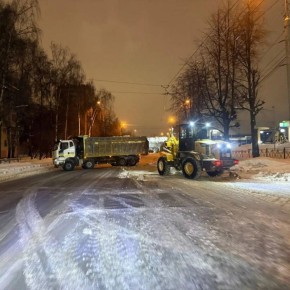 С начала зимнего сезона с улиц Йошкар-Олы вывезли более 87300 кубов снега