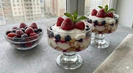 Зимний десерт за считанные минуты: лето на тарелке