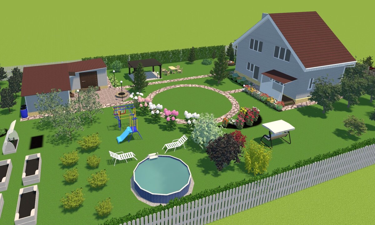 Создание и визуализация идеального сада с «Ландшафтным Дизайном 3D»