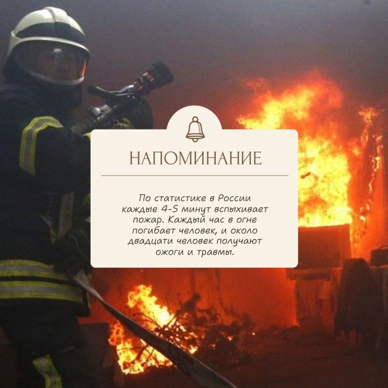 Соблюдение мер пожарной безопасности — это залог вашего благополучия, сохранности вашей жизни и жизни ваших близких!