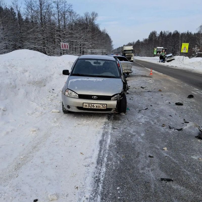 Устанавливаются обстоятельства ДТП в Звениговском районе