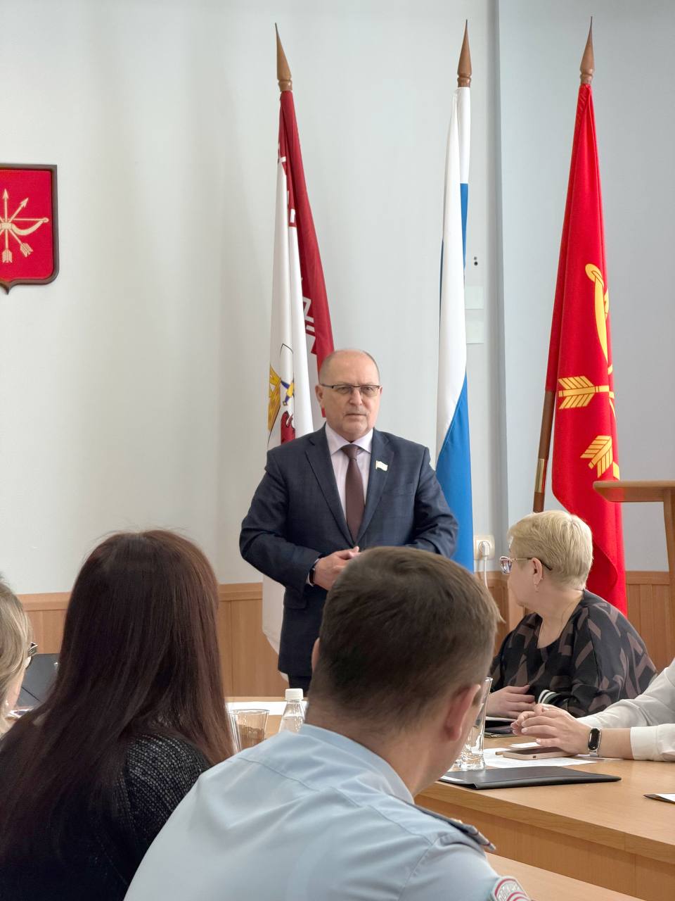 Председатель Государственного Собрания Михаил Васютин посетил город Козьмодемьянск, где принял участие в тринадцатой сессии Собрания депутатов городского округа