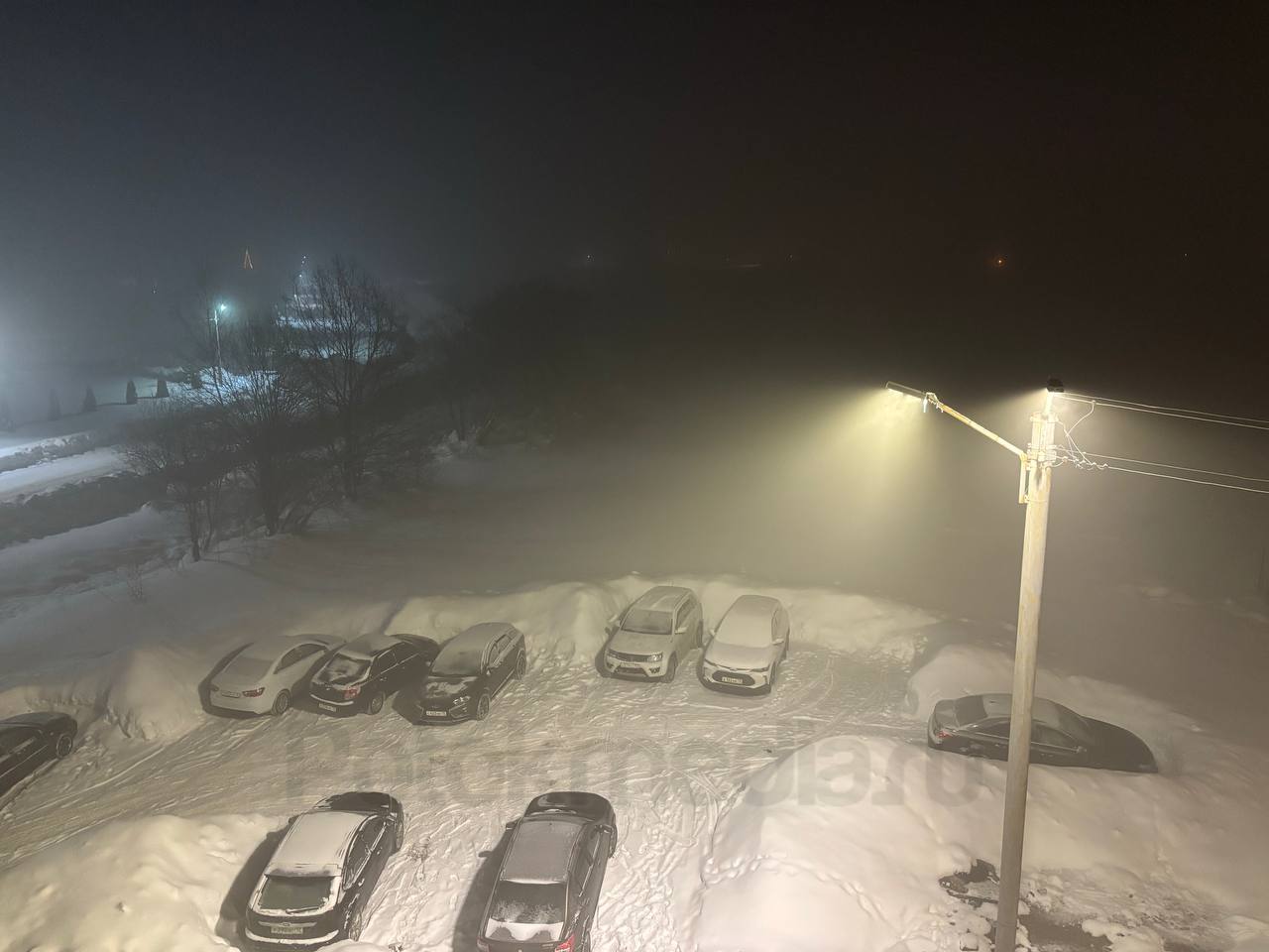 В заречной части Йошкар-Олы плотный туман В заречной части Йошкар-Олы плотный туман