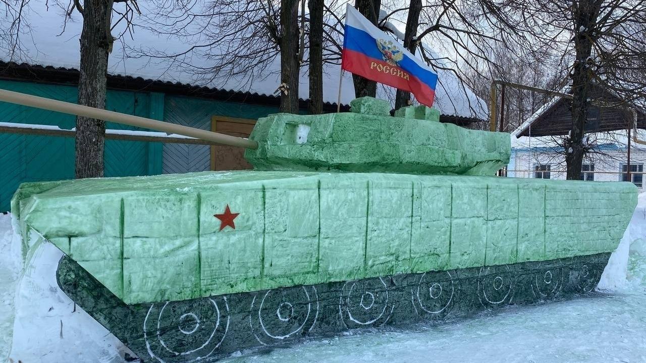 В одной из деревень Мари-Турекского района появился танк «Армата»