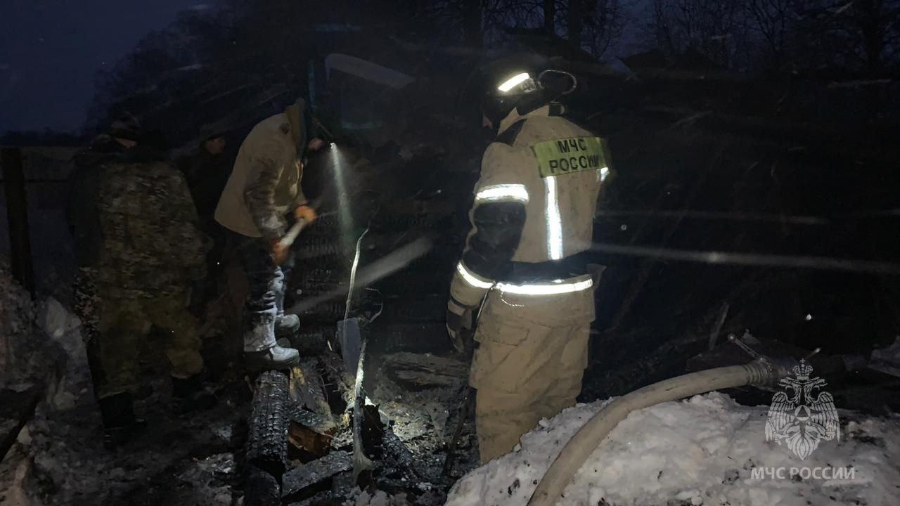 В Морках на пожаре один человек погиб, второй получил травмы