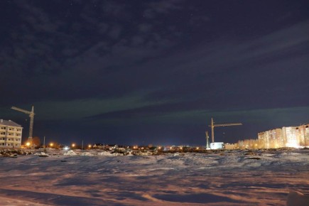 А это кадры северного сияния фотографа Петра Васильева, сделанные непосредственно в Йошкар-Оле