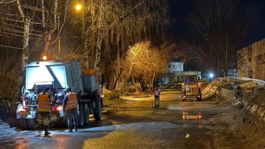 40 тонн литого асфальта использовали за неделю на дорогах Йошкар-Олы