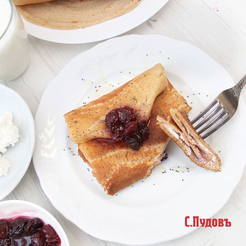 Конвертики из протеиновых блинчиков «Золотое утро»