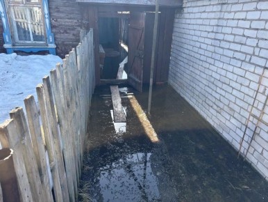 Жители частного сектора в Волжске уже начали испытывать на себе начавшееся половодье